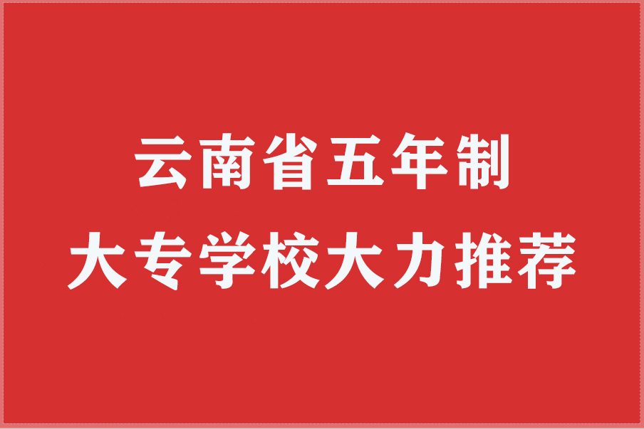 云南省五年制大专学校大力推荐
